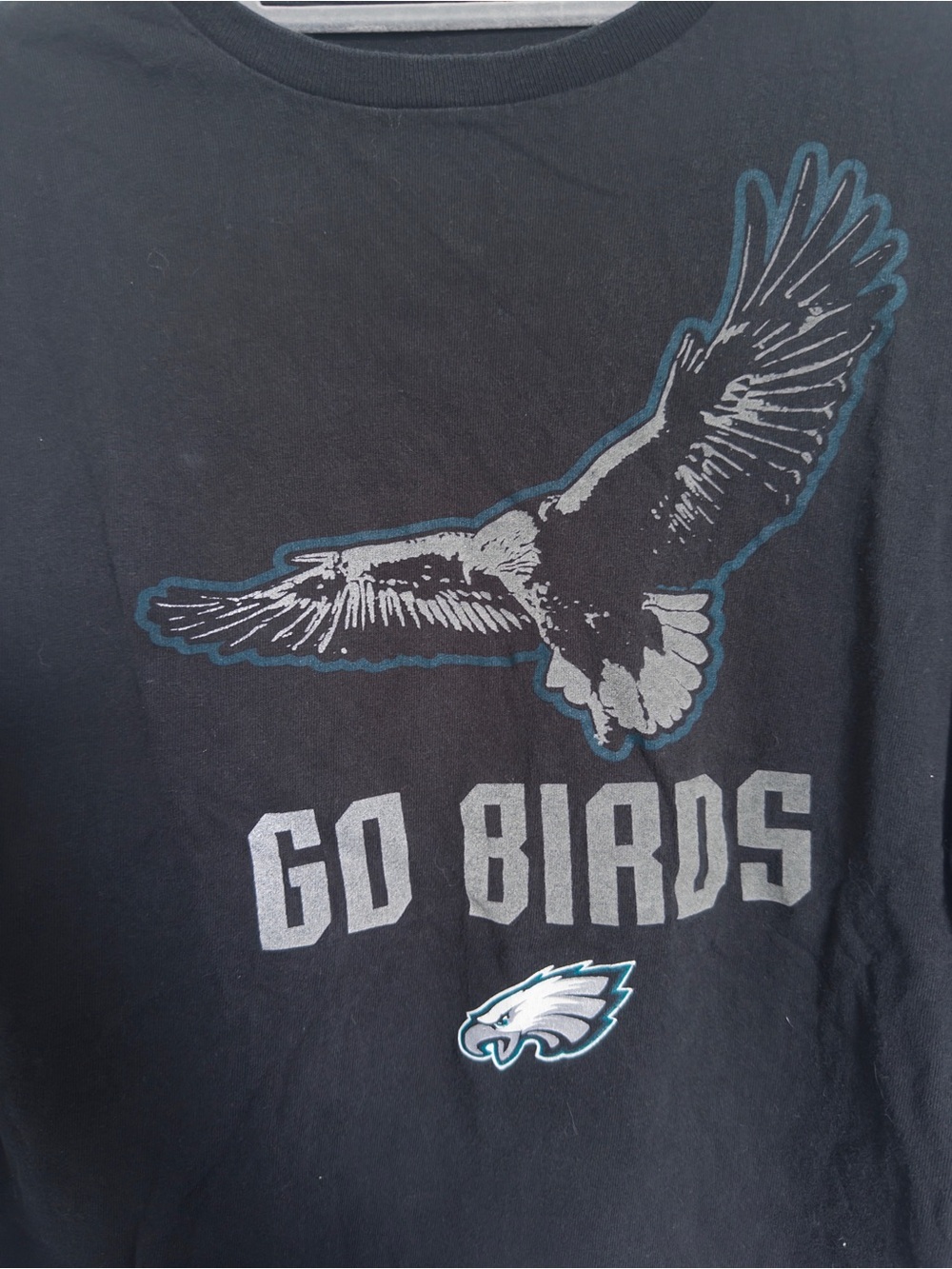 Black Philadelphia Eagles 'Go Birds' Graphic Long-Sleeve T-Shirt